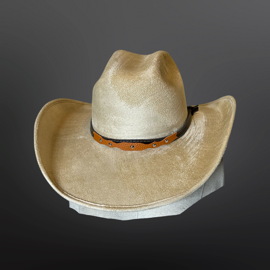 Chihuahua Cowboy Vegan Suede Hat
