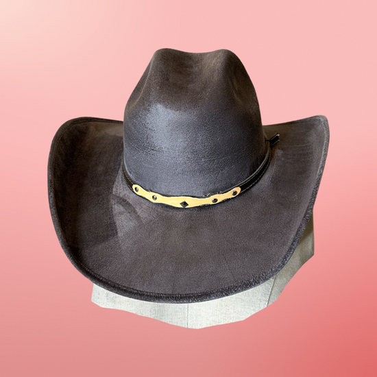 Chihuahua Cowboy Vegan Suede Hat
