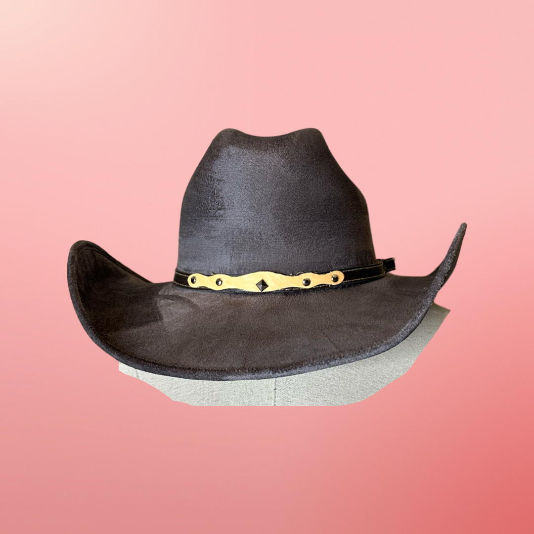 Chihuahua Cowboy Vegan Suede Hat