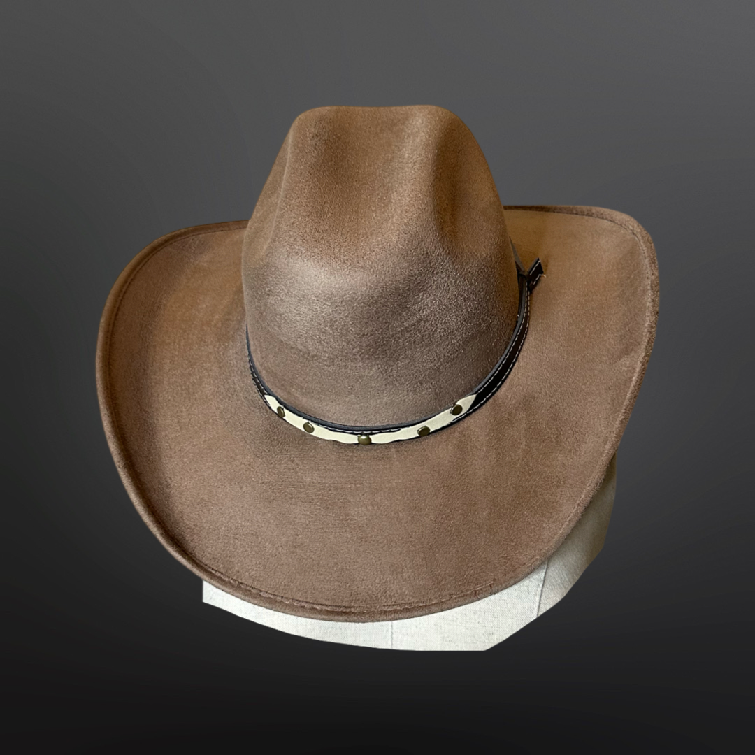 Chihuahua Cowboy Vegan Suede Hat