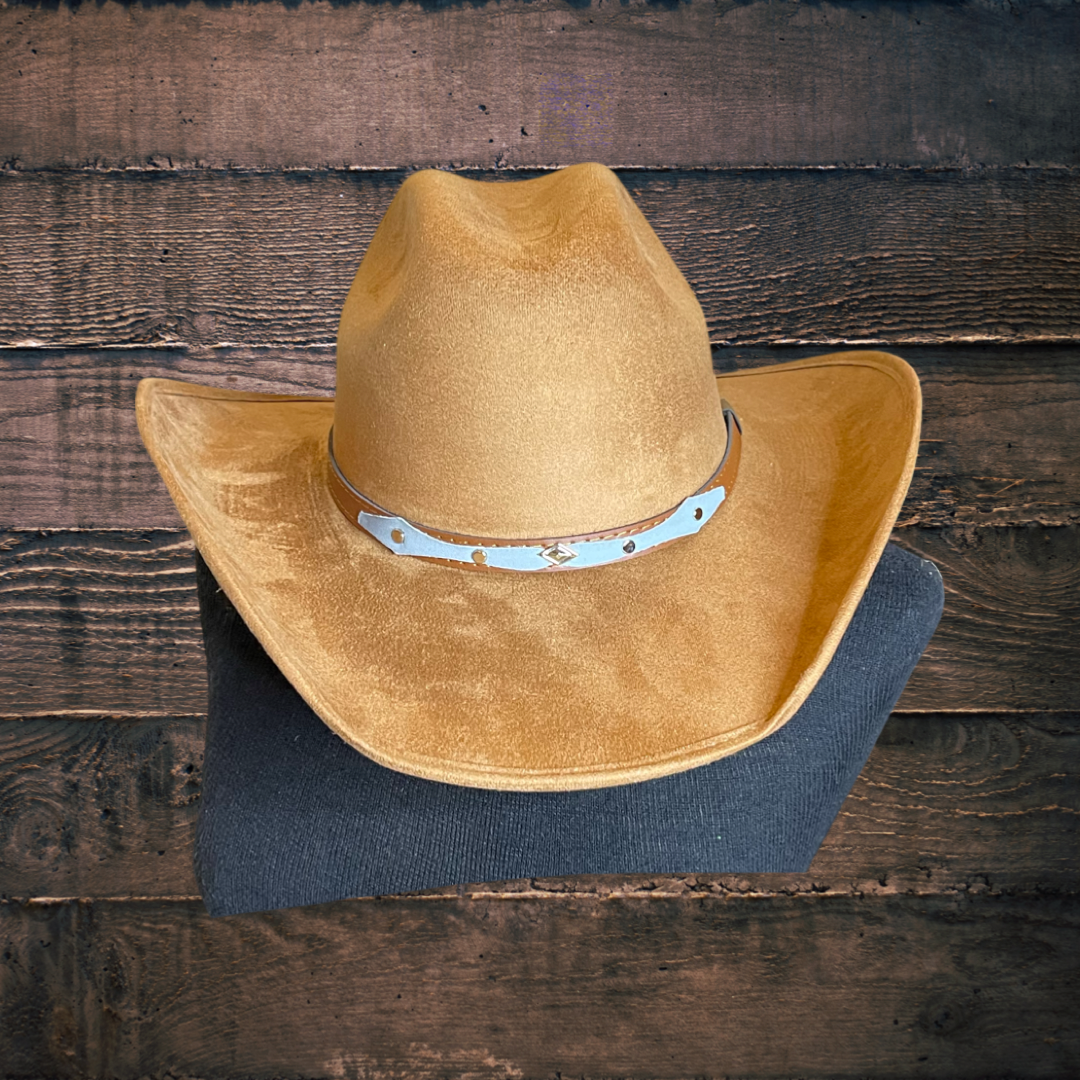 Chihuahua Cowboy Vegan Suede Hat