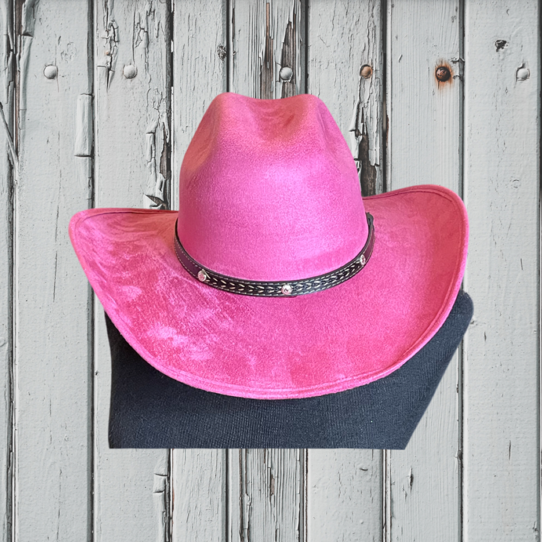 Chihuahua Cowboy Vegan Suede Hat
