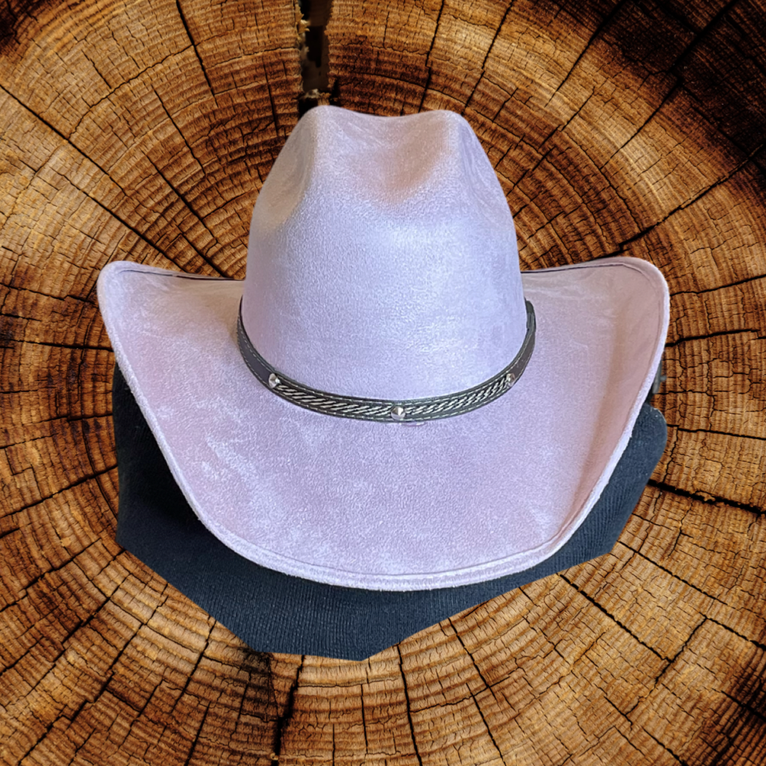 Chihuahua Cowboy Vegan Suede Hat