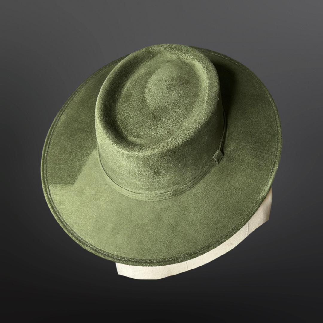 Crown Vegan Suede Flat Brim