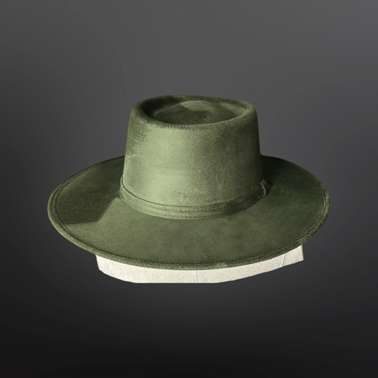 Crown Vegan Suede Flat Brim