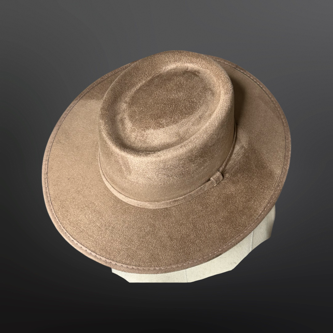 Crown Vegan Suede Flat Brim