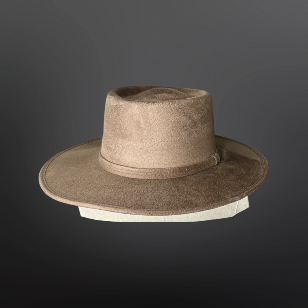 Crown Vegan Suede Flat Brim