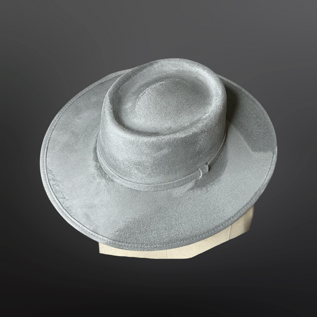 Crown Vegan Suede Flat Brim