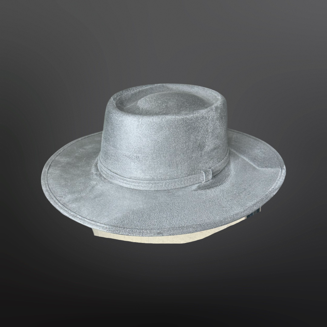 Crown Vegan Suede Flat Brim