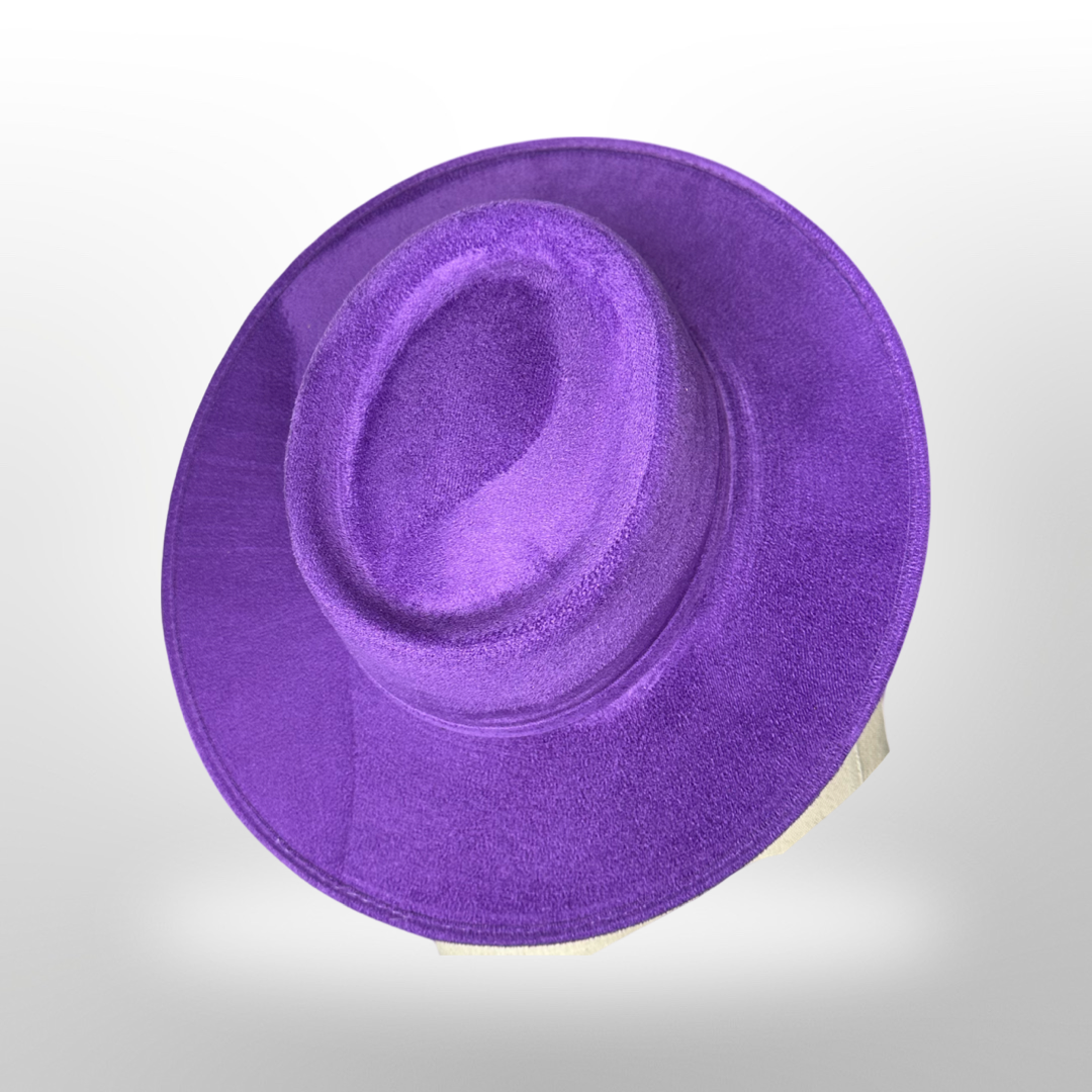 Crown Vegan Suede Flat Brim