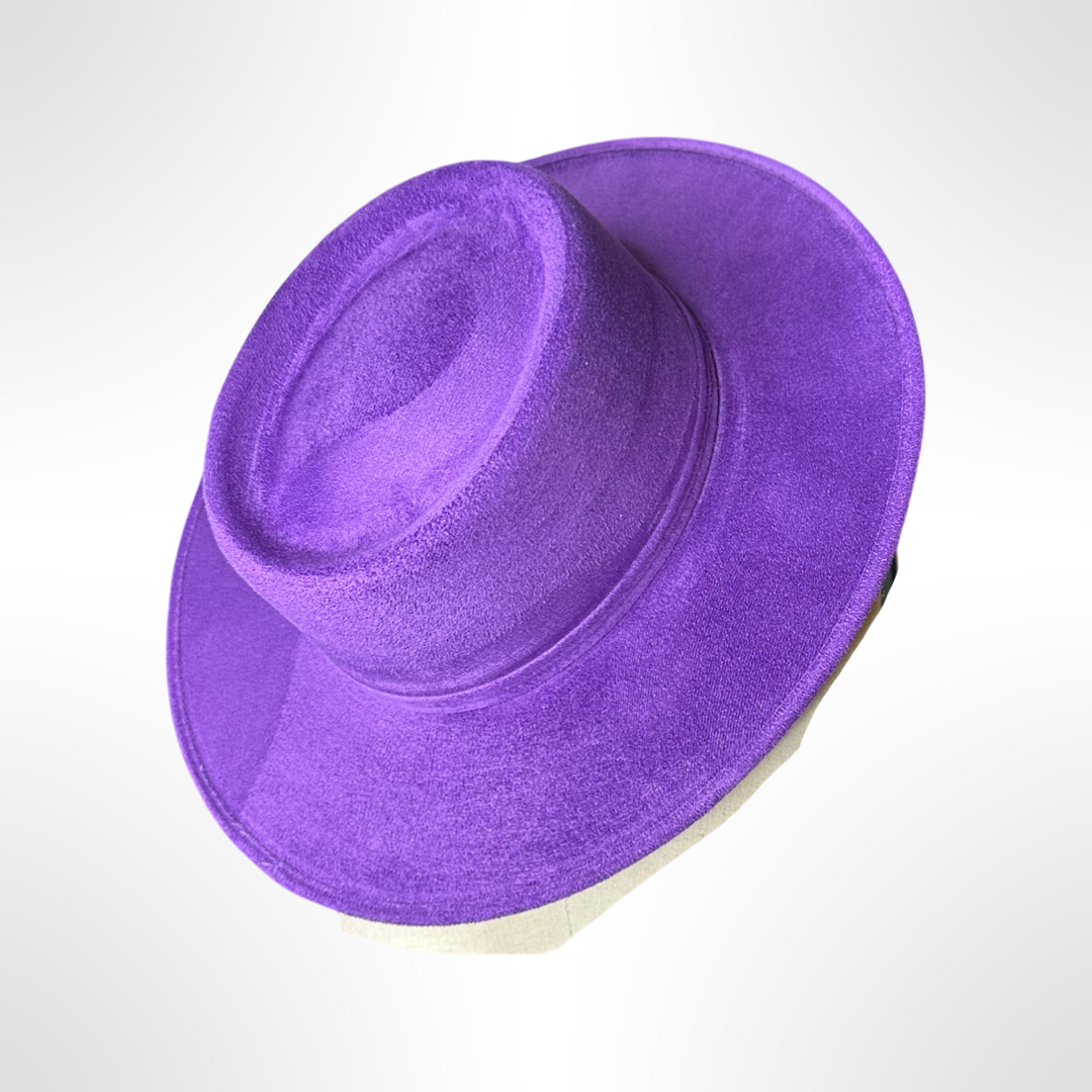 Crown Vegan Suede Flat Brim