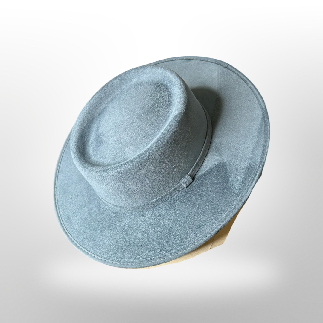 Crown Vegan Suede Flat Brim