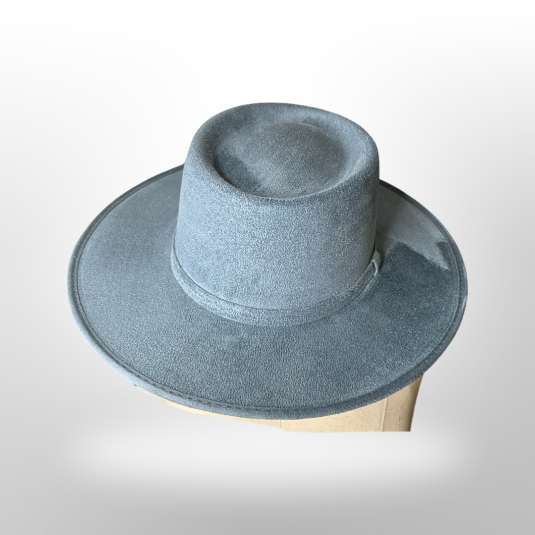 Crown Vegan Suede Flat Brim