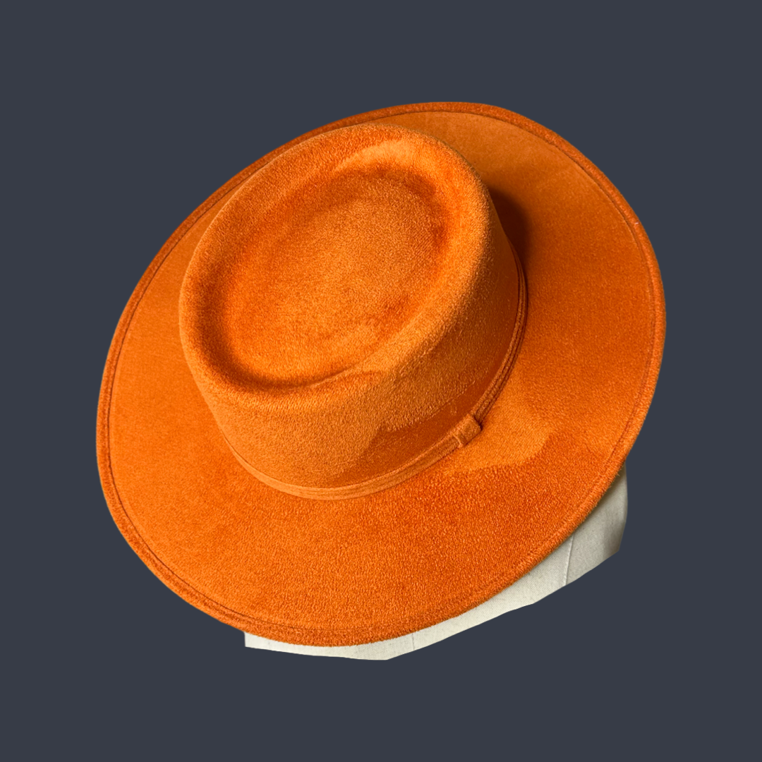 Crown Vegan Suede Flat Brim