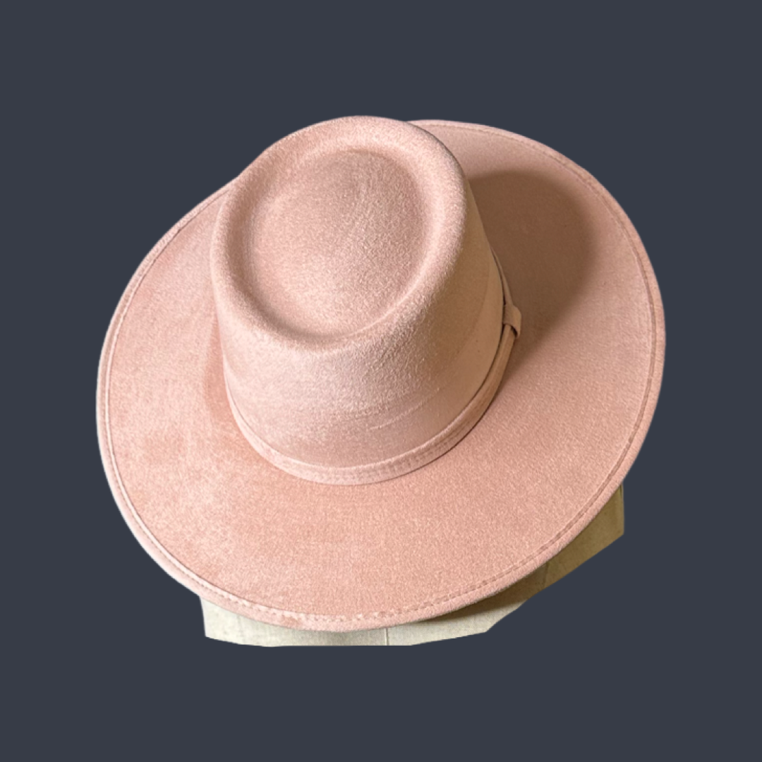 Crown Vegan Suede Flat Brim