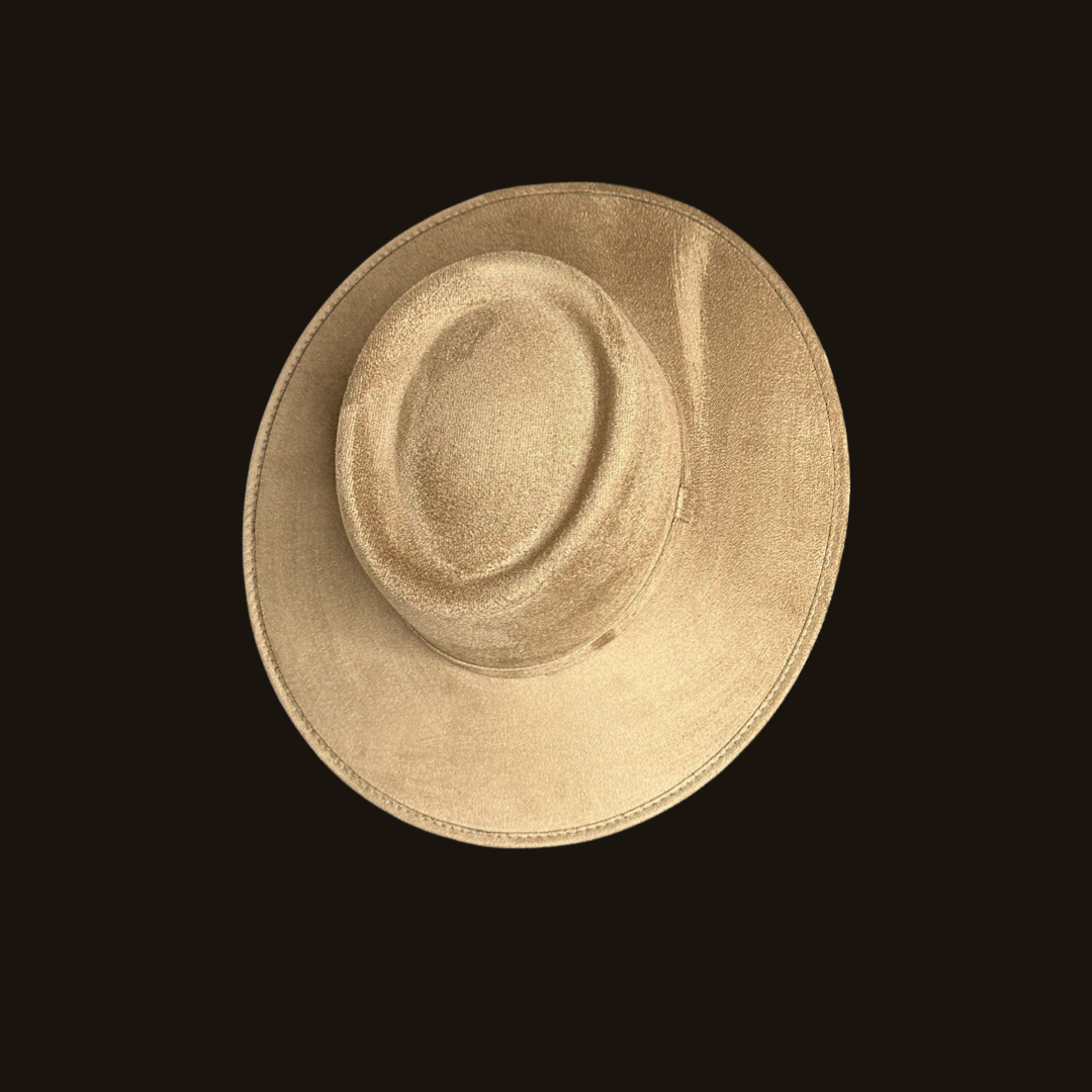 Crown Vegan Suede Flat Brim