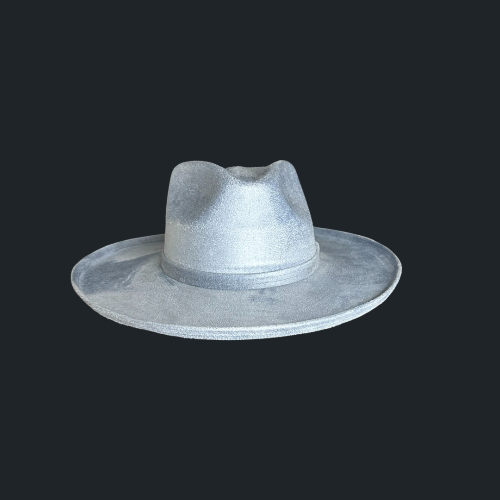 Rolled Brim Vegan Suede Rancher