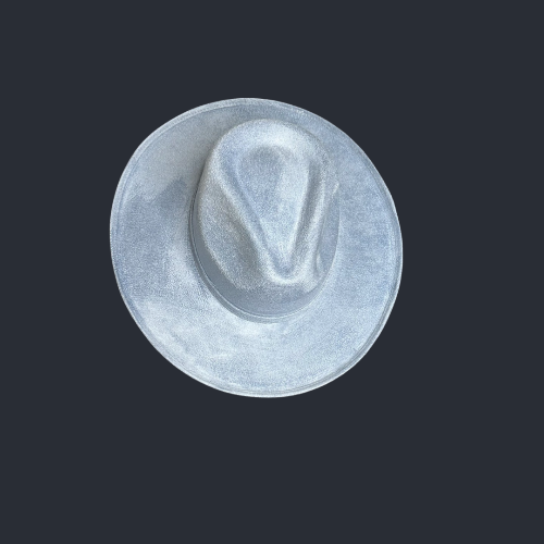 Rolled Brim Vegan Suede Rancher