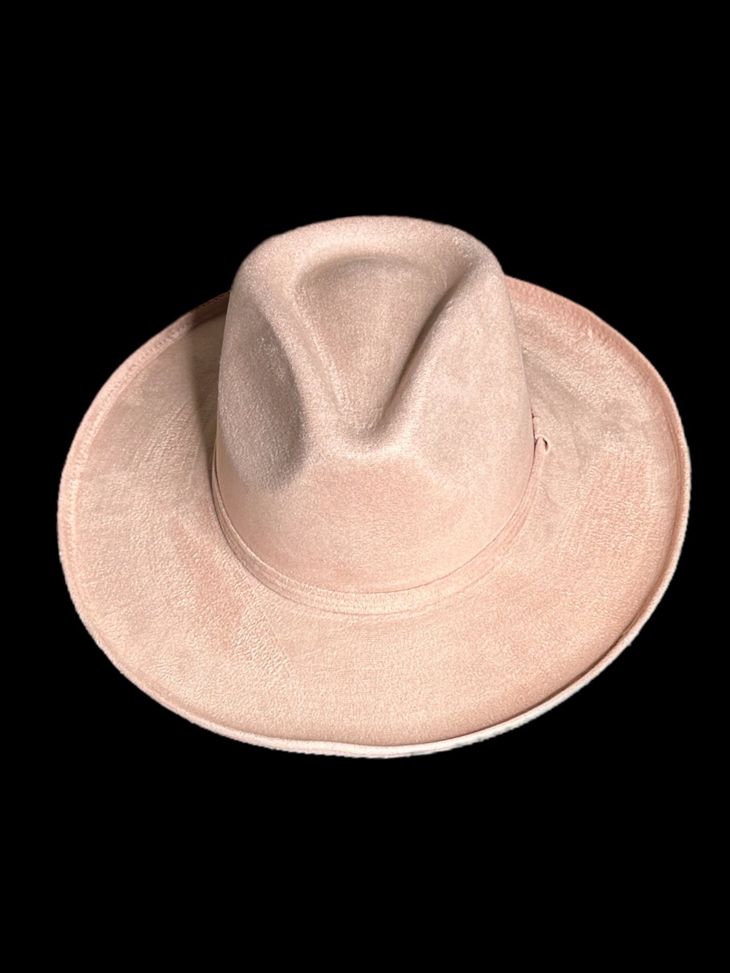 Rolled Brim Vegan Suede Rancher