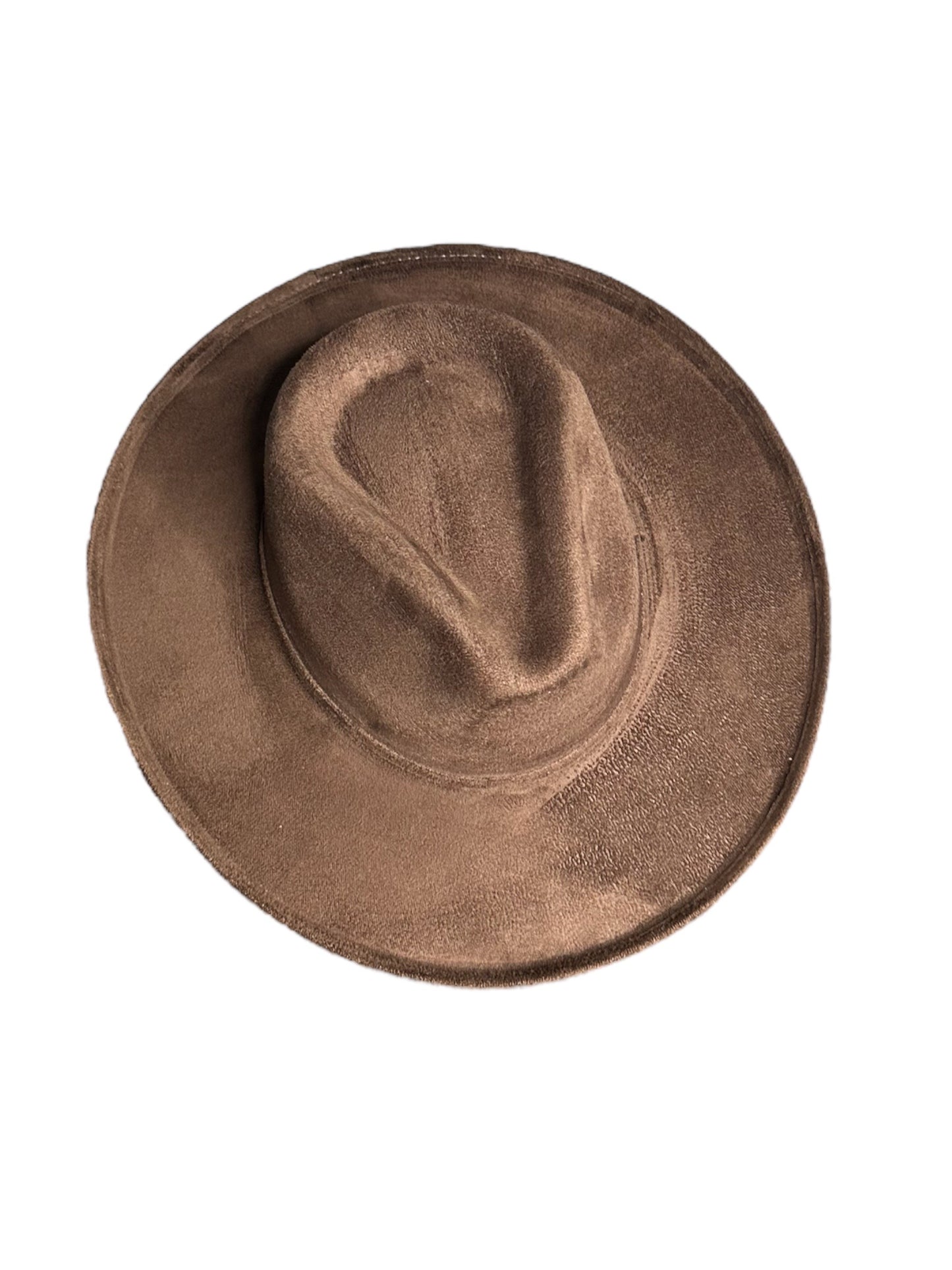 Rolled Brim Vegan Suede Rancher