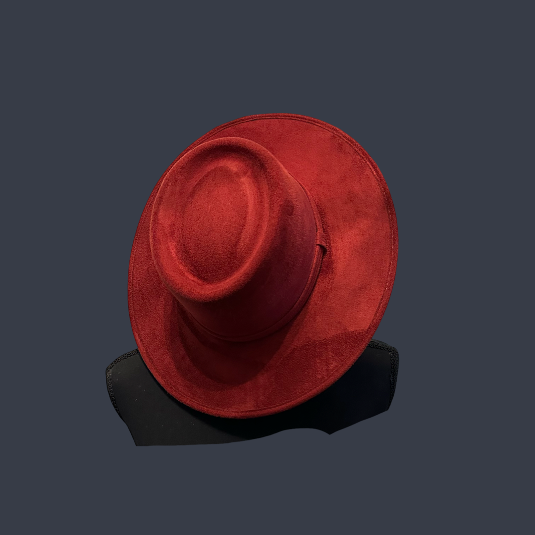 Crown Vegan Suede Flat Brim