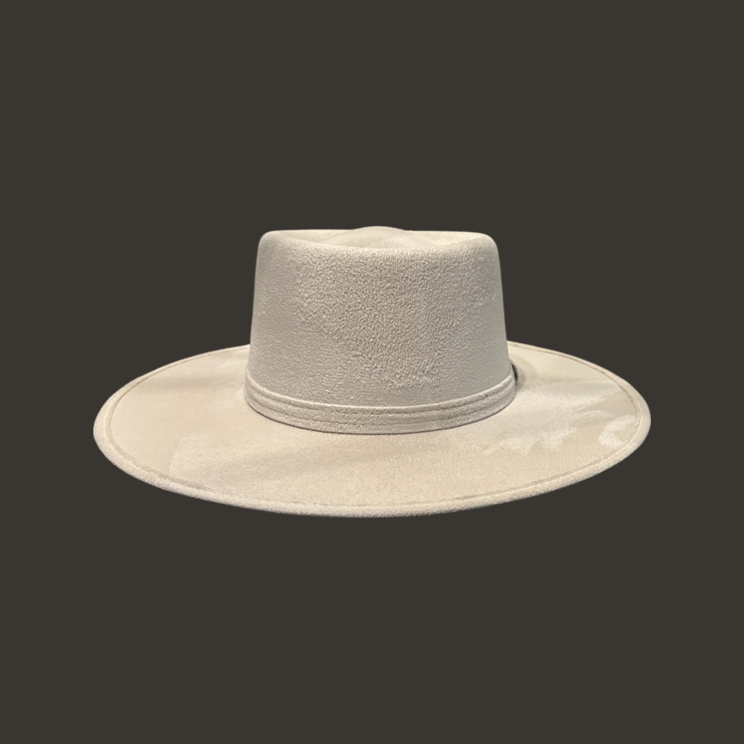 Crown Vegan Suede Flat Brim