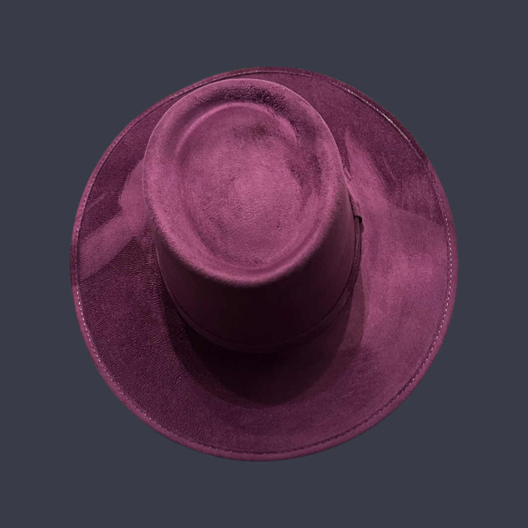 Crown Vegan Suede Flat Brim