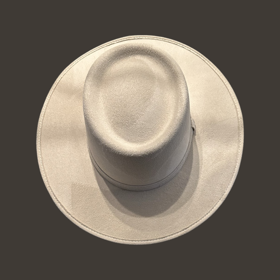 Crown Vegan Suede Flat Brim
